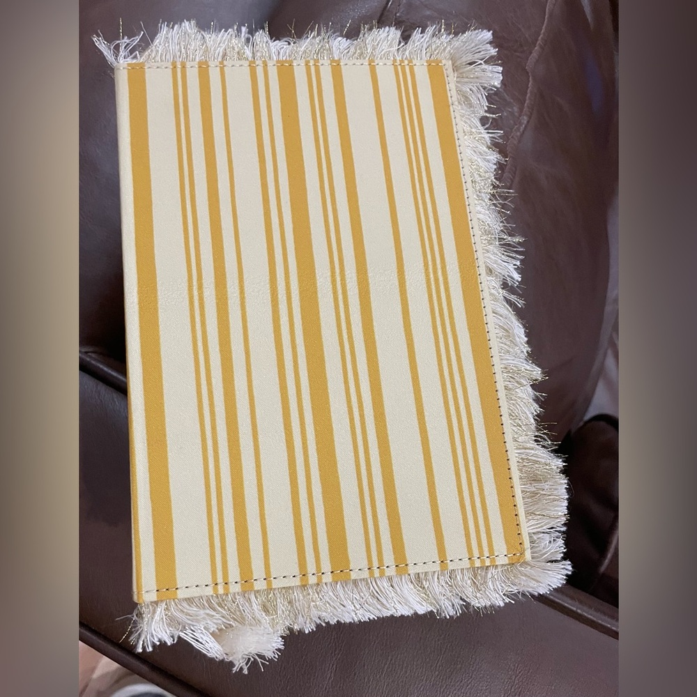 Notebook with Fringe Fabric Cover